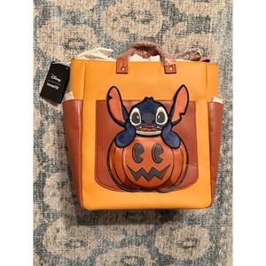 Stitch Pumpkin Loungefly Tote New with Tags‎